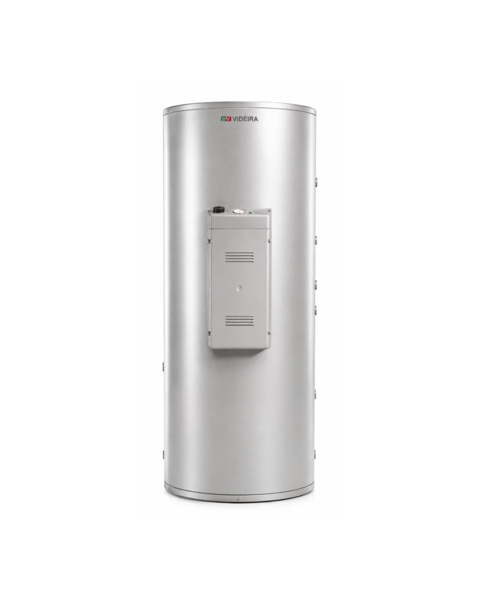 TERMOACUMULADOR INOX C/PERMUTADOR P/BOMBA DE CALOR VERTICAL SOLO | VIDEIRA